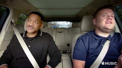 Apple Music Carpool Karaoke Series Debuts With Will Smith And James Corden Cbs News