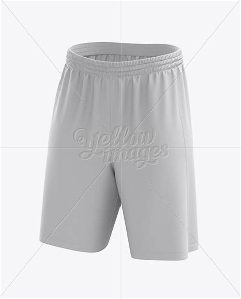 basketball shorts mockup front  view  apparel mockups  yellow images object mockups