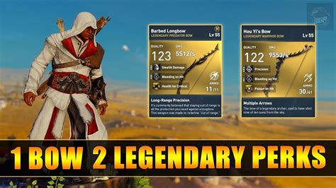 Assassin S Creed Origins Overpowered Bows With 2 Legendary Perks Ac
