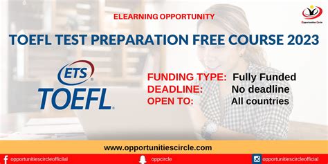 Toefl Test Preparation Free Course 2023 Opportunities Circle