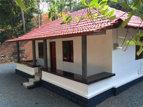 550 Sqft Low Cost Traditional 2 Bedroom Kerala Home Free Plan Kerala