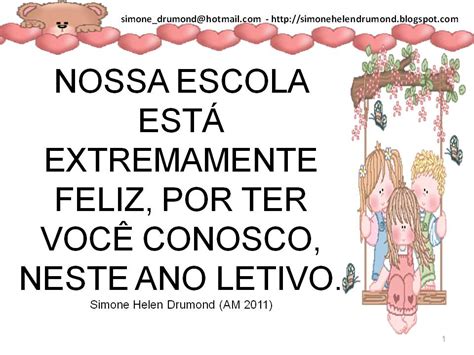 Texto De Acolhida Para Alunos