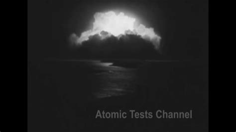 Hd Early Bandw Motion Picture Shows Nuclear Blasts In The Pacific 1951