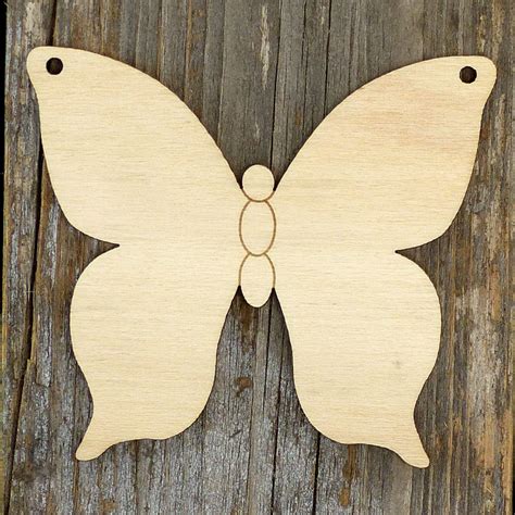 10x Wooden Simple Butterfly Style E Craft Shapes 3mm Plywood Etsy Uk