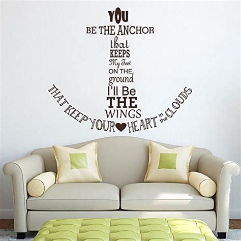 Wall Decal Decor Nautical Anchor Wall Decal Quote You Be The Anchor
