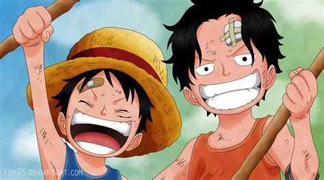 One Piece 02 Ace Y Luffy By Fdm95 On Deviantart