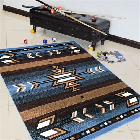 Handcraft Rugs Southwestern 7 X 10 Rugs Blue Southwestern Carpet