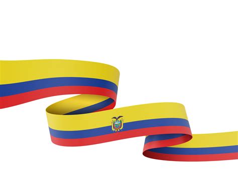 Ecuador Flag Design National Independence Day Banner Element