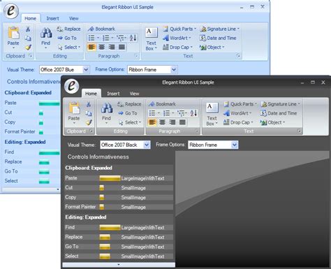 Introducing Elegant Ribbon With Office 2007 Style Controls For Net