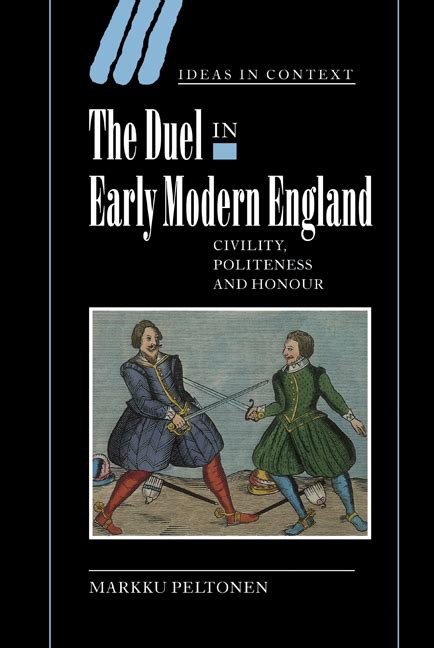 the duel in early modern england