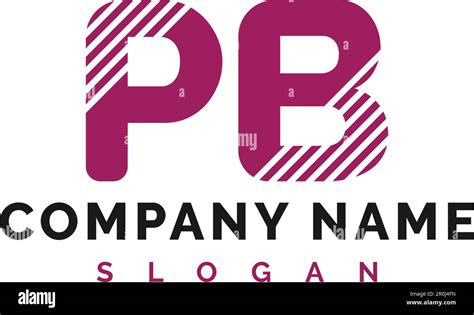 Pb Letter Diseño De Logo Logotipo De La Letra De Pb Ilustración