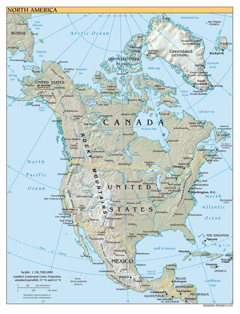 North America Wall Map