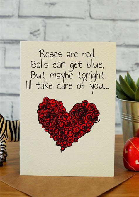 Be sure to include a. Roses are... | Naughty valentines, Funny anniversary cards ...