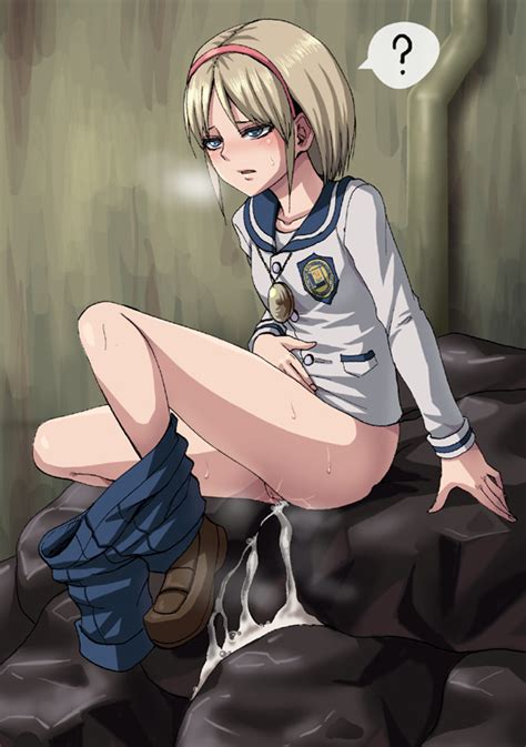 minarai zouhyou sherry birkin resident evil resident evil 2 1girl blonde hair blue eyes