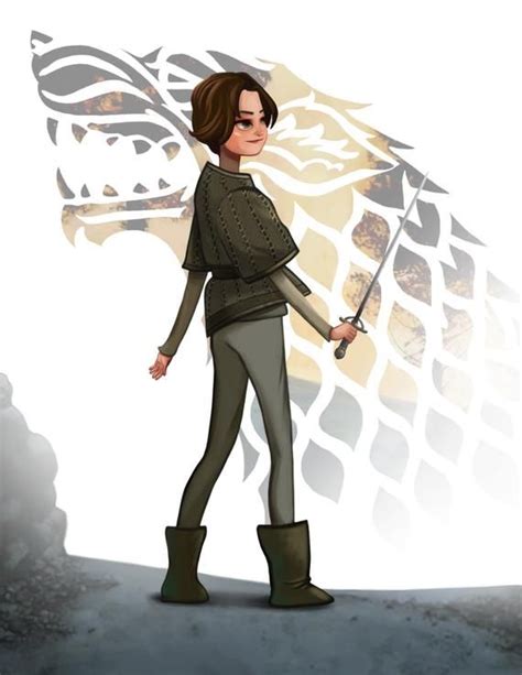 This Is A Signed Art Print Of Arya Stark From Game Of Thrones You Can