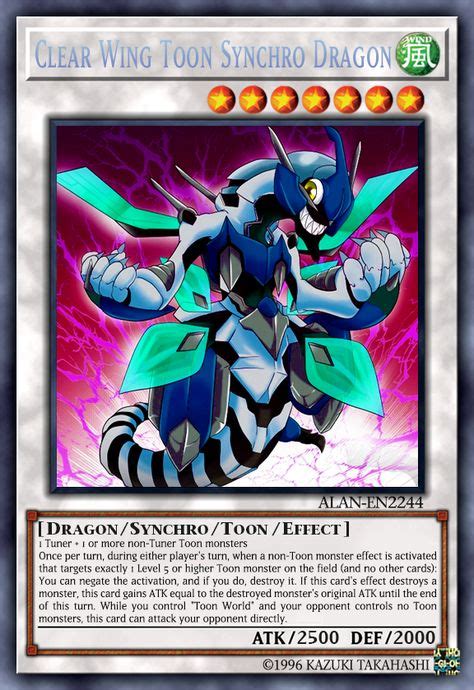 Image Result For Yugioh Arc V Yugioh Clear Wing Synchro Toon Dragon