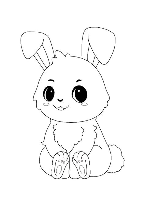 Chibi Kawaii Bunny coloring page | Bunny coloring pages, Toy story
