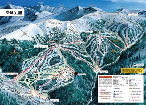 Keystone Trail Map Keystone Ski Map Keystone Snowboard Map Keystone