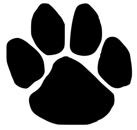Paw Print Silhouette At Getdrawings Free Download