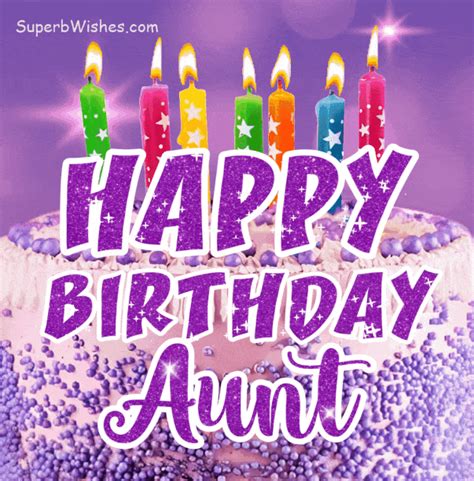 Beautiful Happy Birthday Aunt Animated S