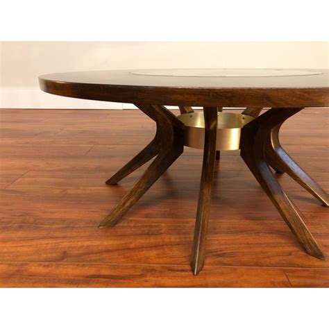 Atlantic furniture mission end table with charging station, walnut. Broyhill Brasilia Cathedral Walnut and Glass Round Coffee ...