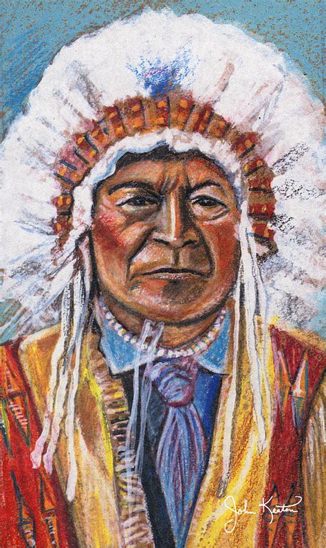 Brighten up your walls, and support independent artists. Sitting Bull Painting by John Keaton