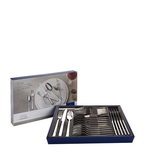 Villeroy And Boch Metallic Stainless Steel Victor 30 Piece Cutlery Set