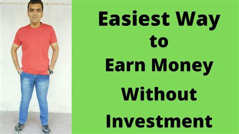 Easiest Way To Earn Money Without Investment From Home Youtube
