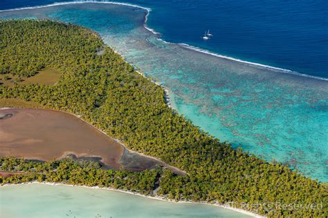 Overflightstock Tetiaroa Atoll Tropical Islands Of French Polynesia