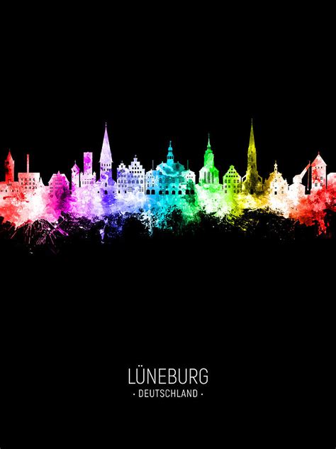 Luneburg Germany Skyline 19 Digital Art By Michael Tompsett Fine Art America