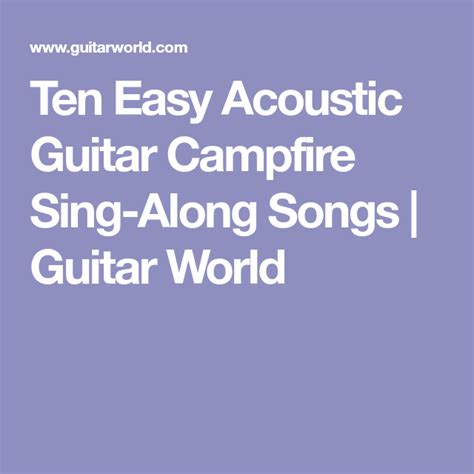 Choosing easy to sing songs to enhance your singing ability through constant practice will make a great impact on your development. 10 easy guitar songs for beginners | Sing along songs, Guitar songs for beginners, Easy guitar songs