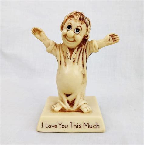 russ berrie i love you this much figurine vintage 1970 1976 love you so much figurines berries