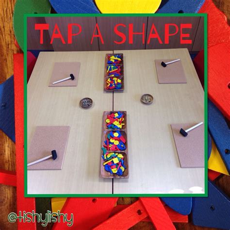 Tap A Shape Maths Activity Shapes Preschool Funky Fingers Shapes