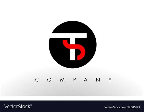 Ts Logo Letter Design Royalty Free Vector Image