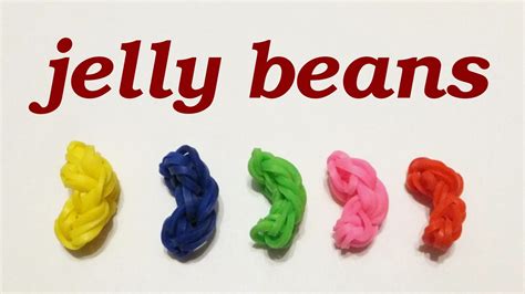 Easy Rainbow Loom Jelly Beans Charms How To Make Loom Bands Candy Crush