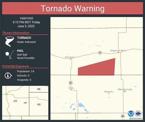 Nws Tornado On Twitter Tornado Warning Including Cheyenne County Co