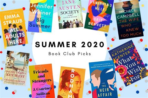 the top 10 books for your book club in summer 2020 features some of the most anticipated books