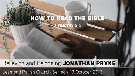 2 Timothy 3 4 How To Read The Bible Jesmond Parish Sermon Clayton Tv Youtube