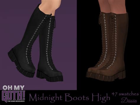 Sims 4 Goth Shoes Cc