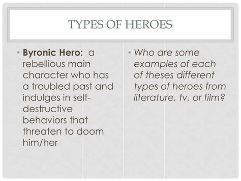 Types Of Heroes