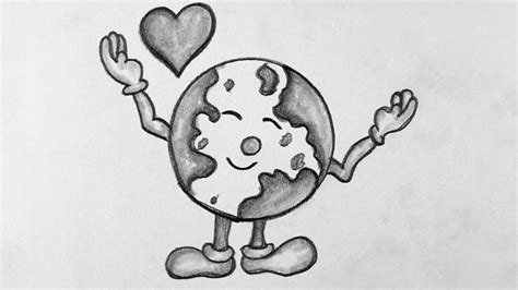 Drawing On Earth Day How To Draw Earth Day Drawing Save Earth Pencil Drawing Youtube