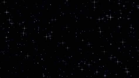 Twinkling Stars Animation On Black Background Stock Footage Video