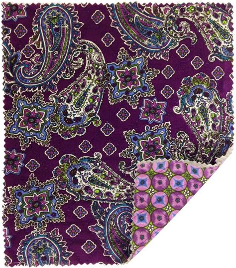 Double Face Quilt Fabric Purple Paisley At Quilt Fabric