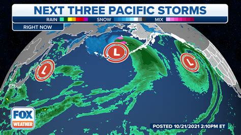 Trio Of Pacific Storm Systems Fueled By Atmospheric Rivers To Bring