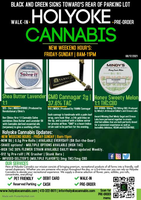 Holyoke Cannabis Newsletter 081721 Holyoke Cannabis