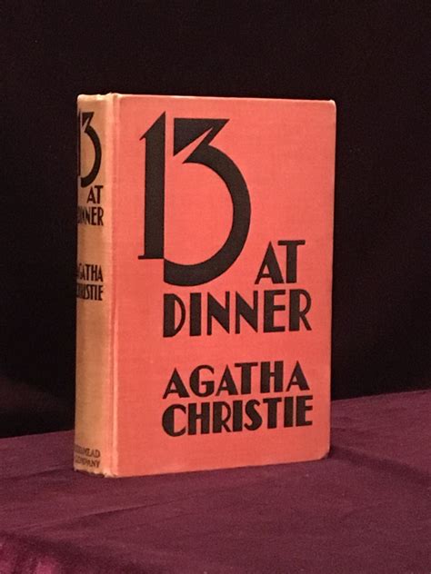 Thirteen At Dinner Agatha Christie First American Edition