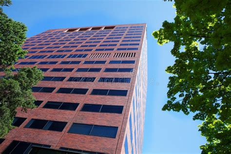 Tall Modern Brick Office Building Stock Photo Image Of Brick Tall