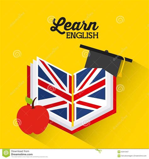 Learn English Design Stock Vector Illustration Of Graduation 62910467