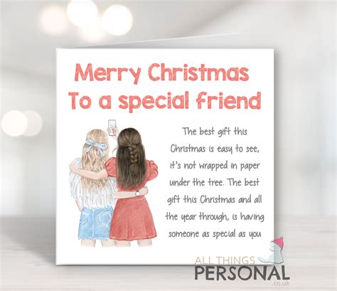 Special Friend Christmas Card Christmas Card Messages Christmas