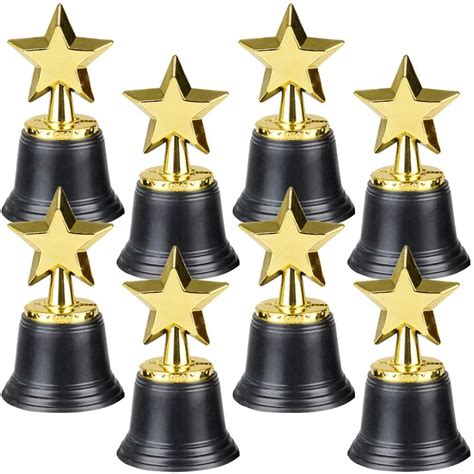 Star Trophy Awards Pack Of 12 Bulk 45 Inch Gold Award Trophies